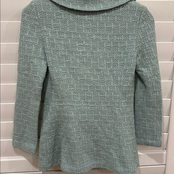 St. John Mint Textured Blazer - Picture 3 of 3